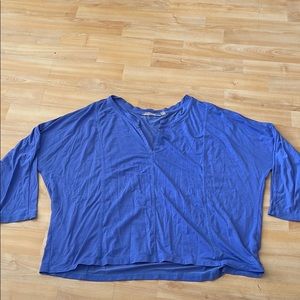 Blue Athleta long sleeve top